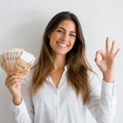 Mujer, empeño de joyas